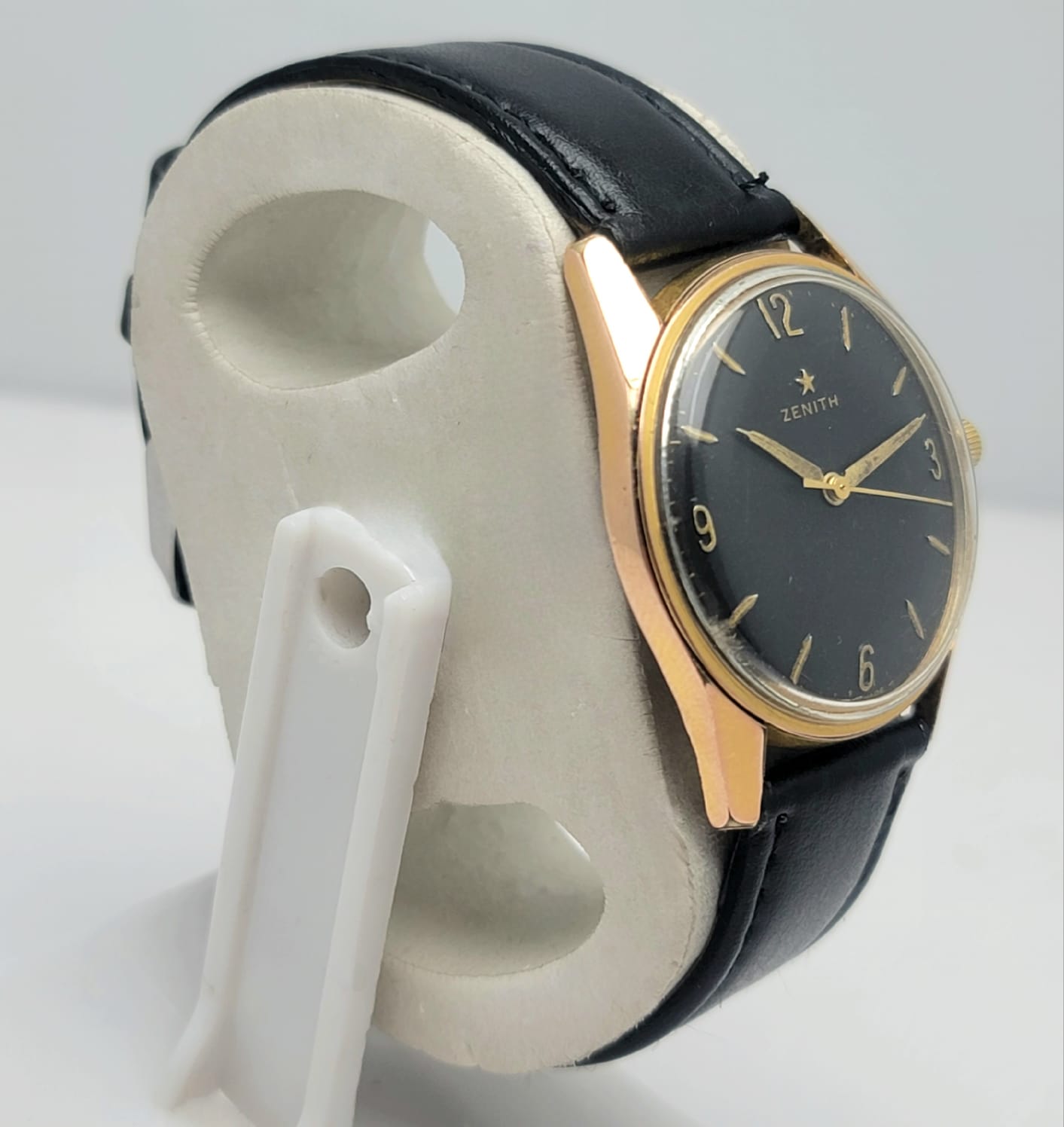 Zenith Star Cal.2522 Manual Winding Black Dial Vintage Men's Watch