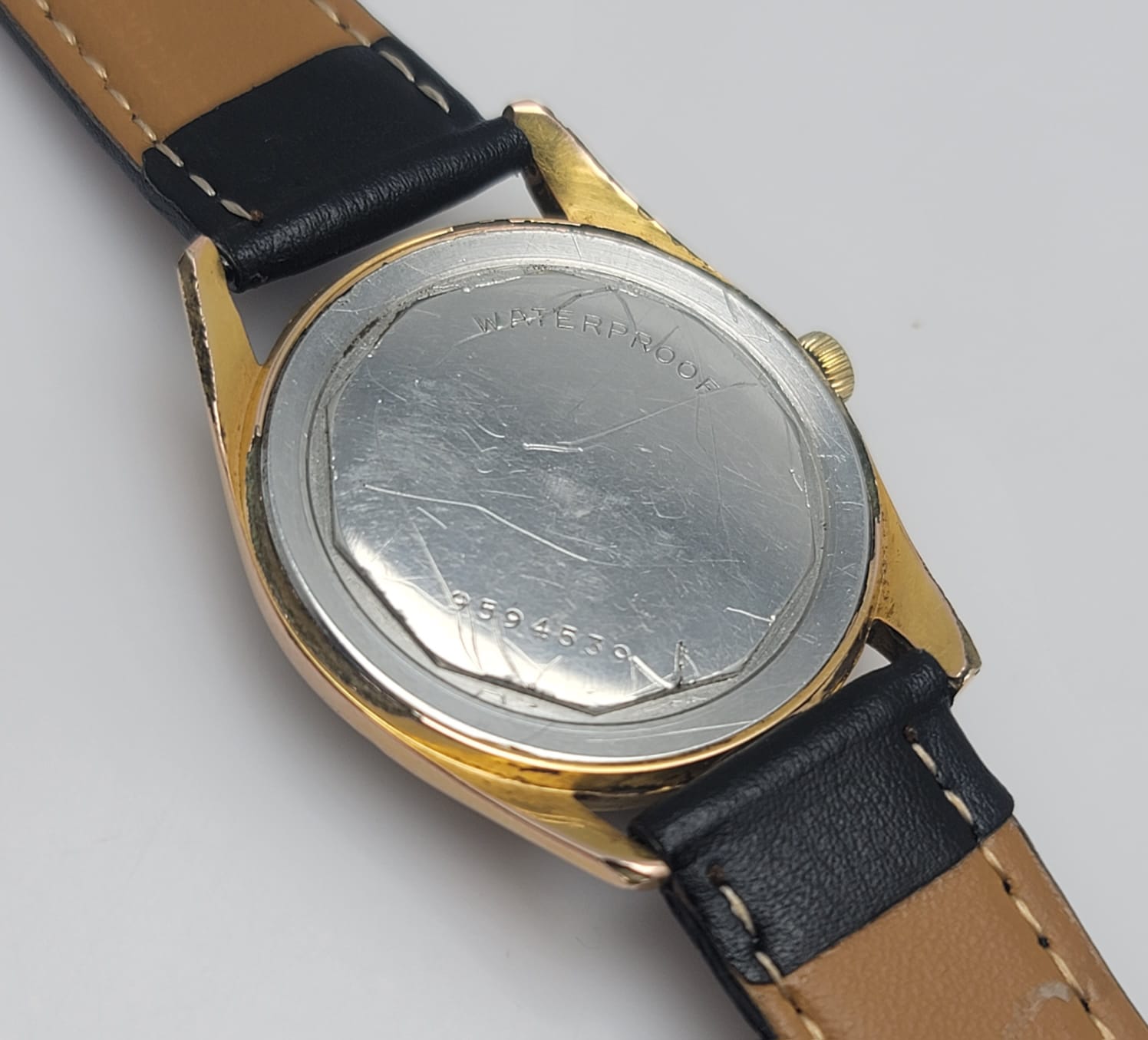 Zenith Star Cal.2522 Manual Winding Black Dial Vintage Men's Watch