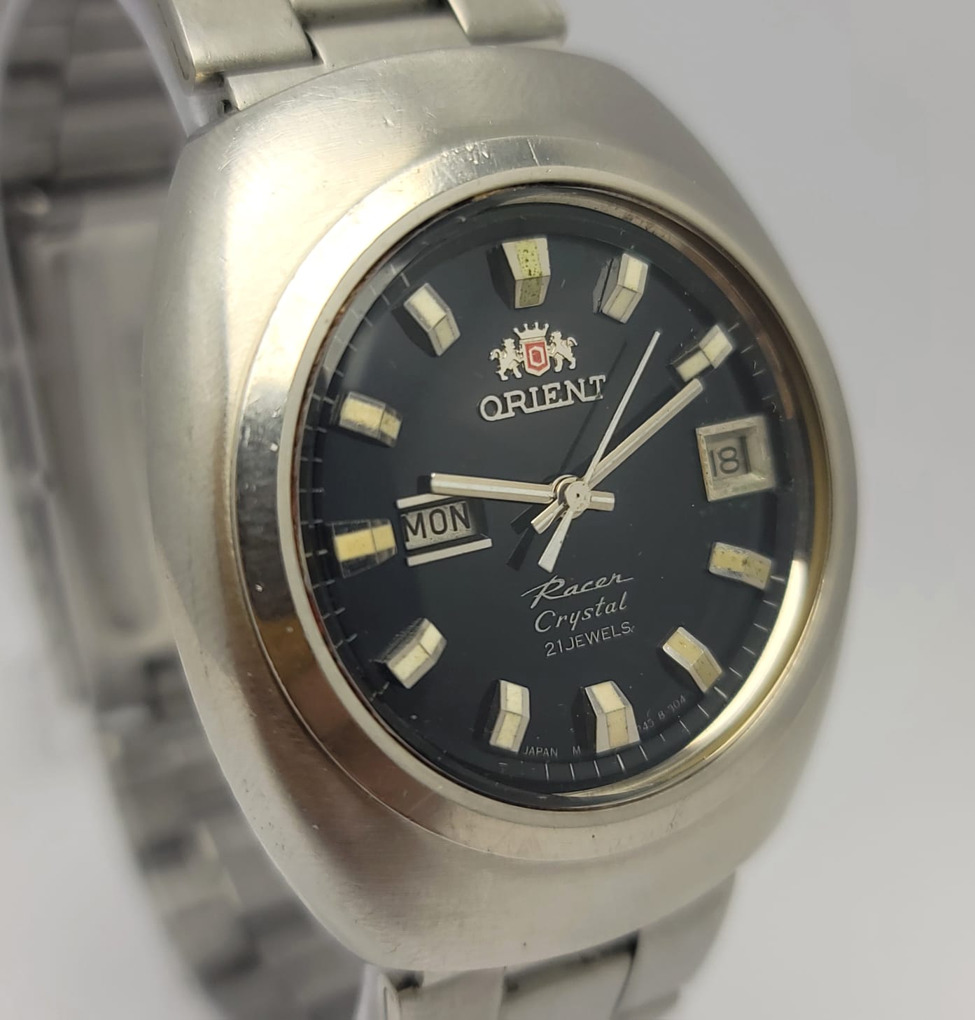 Orient Racer Crystal Day/Date Automatic Vintage Men's Watch