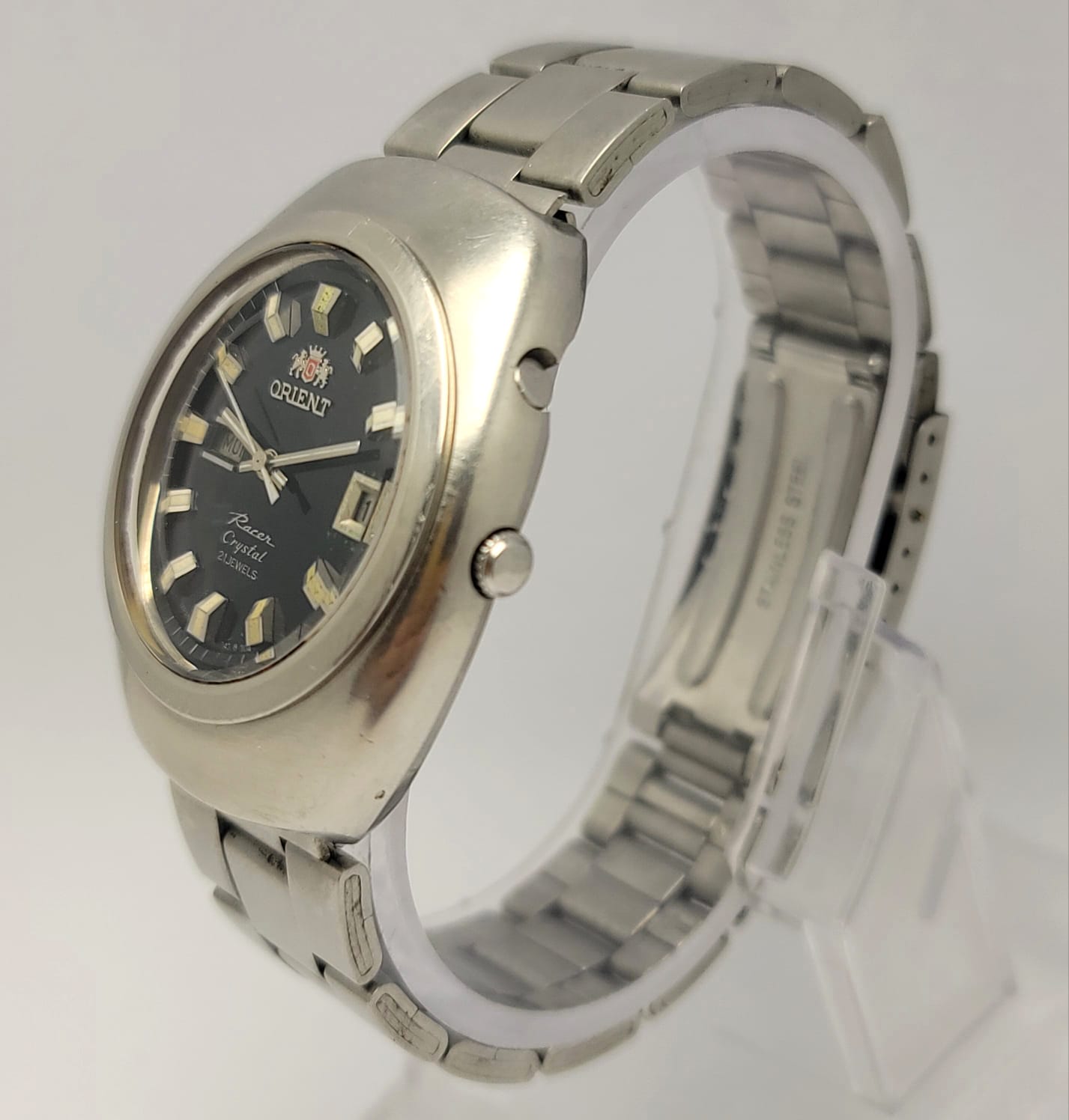 Orient Racer Crystal Day/Date Automatic Vintage Men's Watch - Image 6