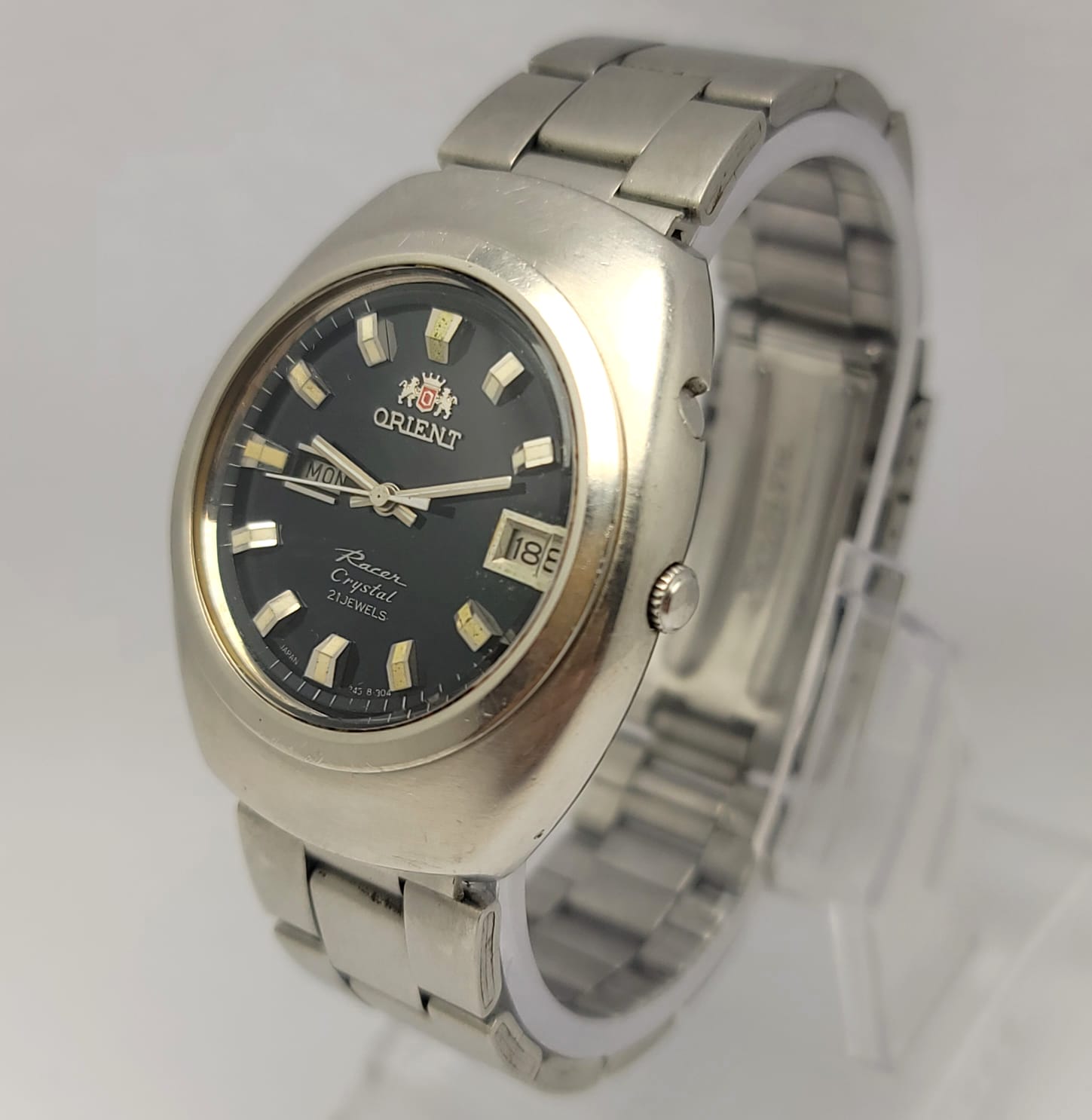 Orient Racer Crystal Day/Date Automatic Vintage Men's Watch - Image 4
