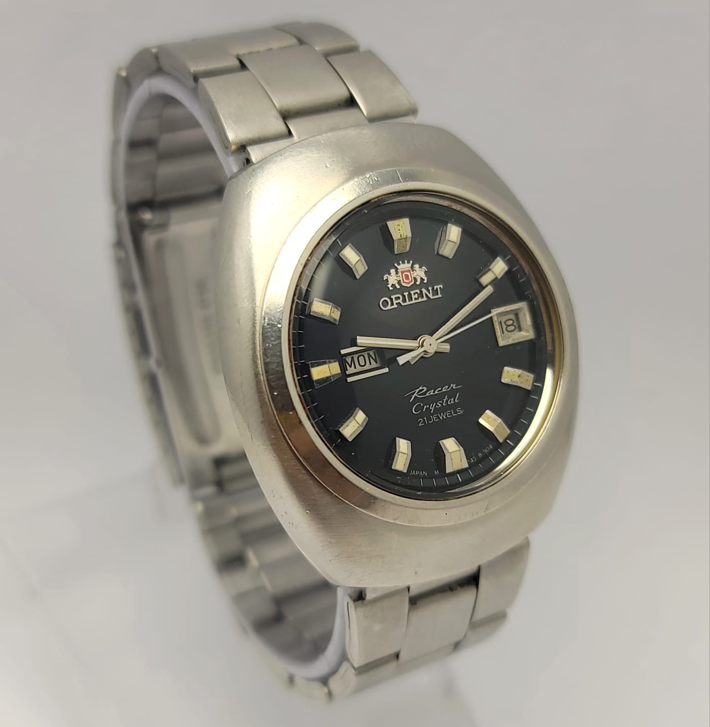 Orient Racer Crystal Day/Date Automatic Vintage Men's Watch - Image 3