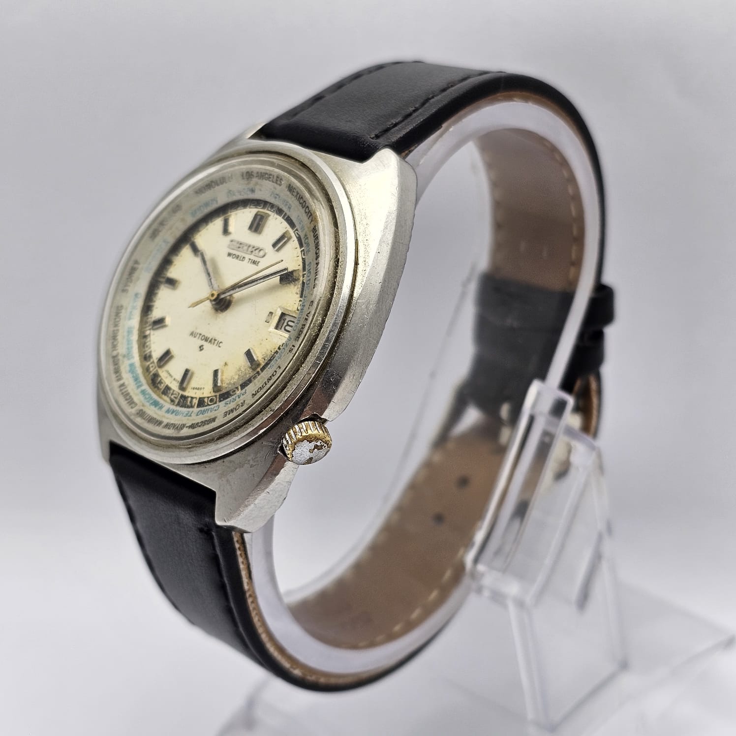 Seiko Automatic 6117-6400 World Time Vintage Men's Watch - Image 5