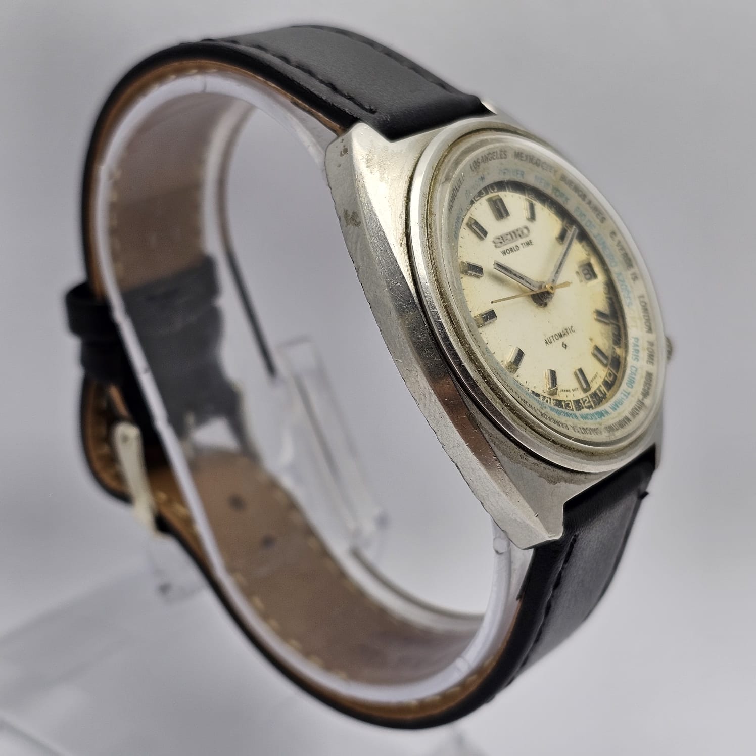 Seiko Automatic 6117-6400 World Time Vintage Men's Watch - Image 6