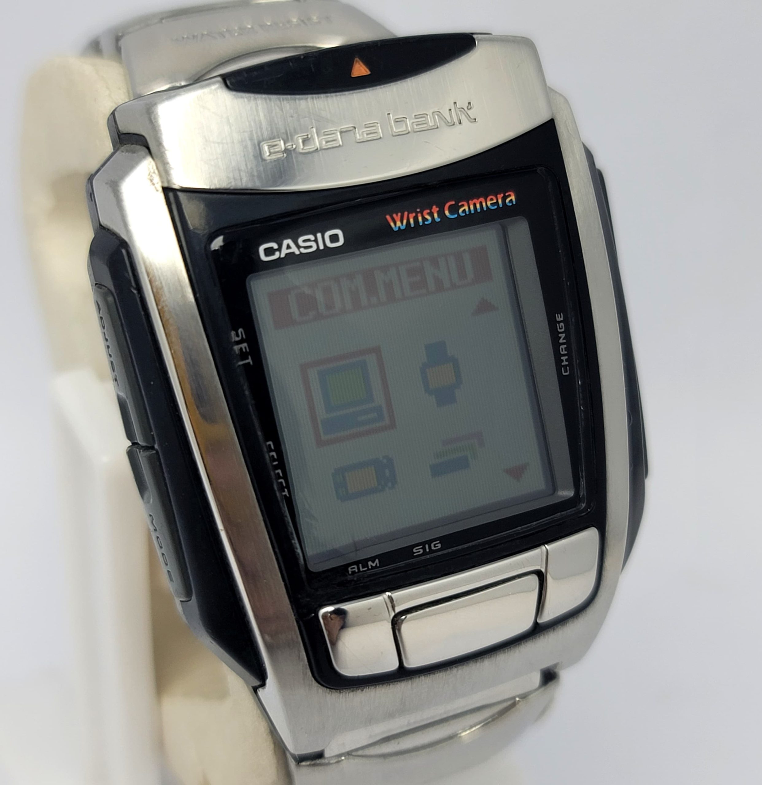 Casio Wrist Camera WQV-10 E-Data Bank 2412 Digital Vintage Men's Watch