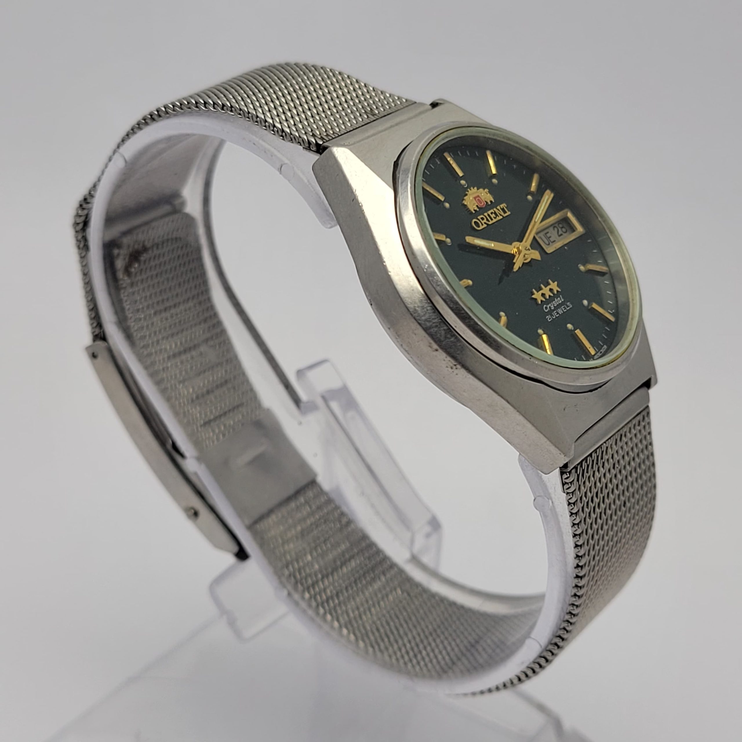ORIENT Crystal 3 Star Automatic 0S469C310B Day/Date Vintage Men's Watch - Image 5