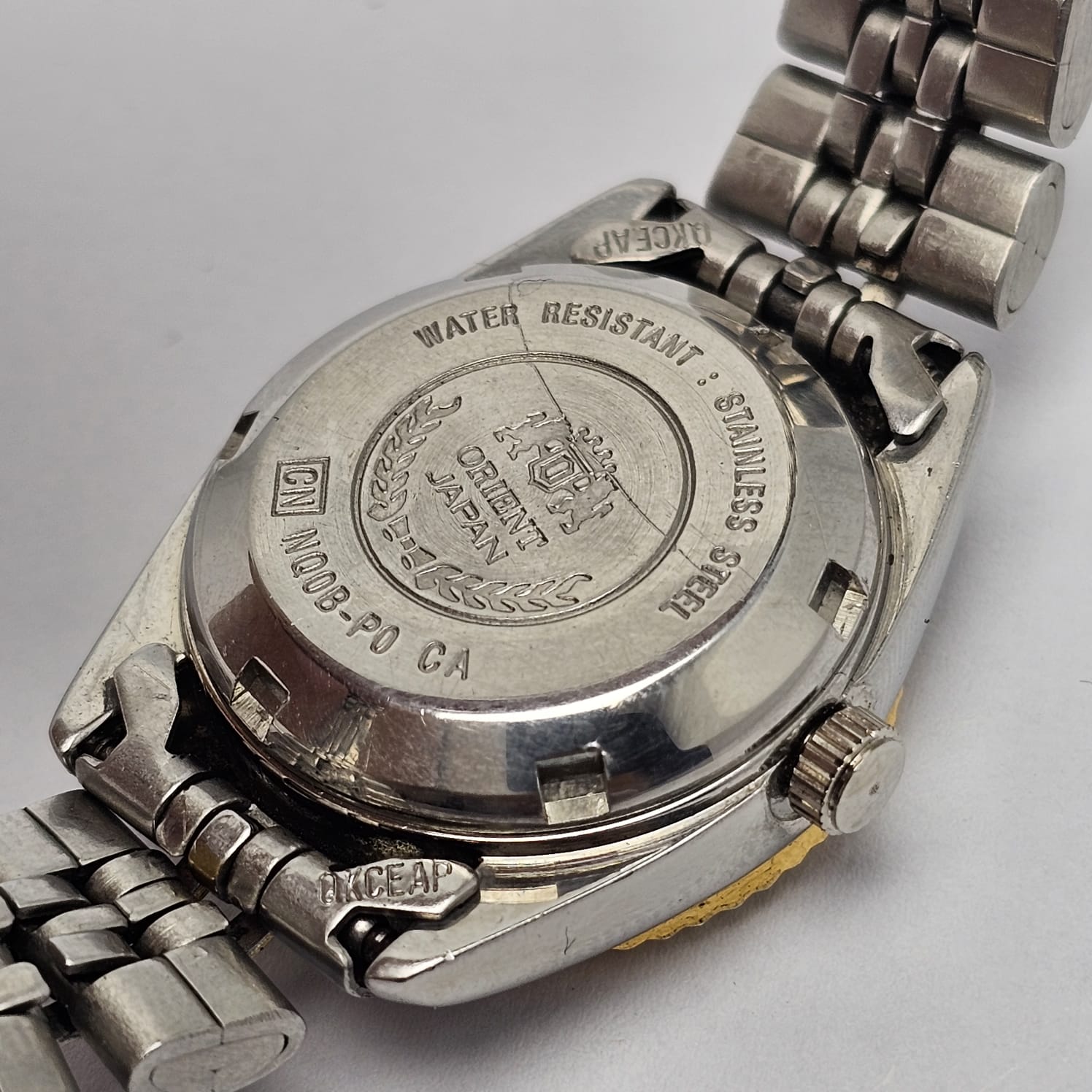 Orient Tri Star Crystal President Automatic Day/Date Vintage Women's Watch - Image 6
