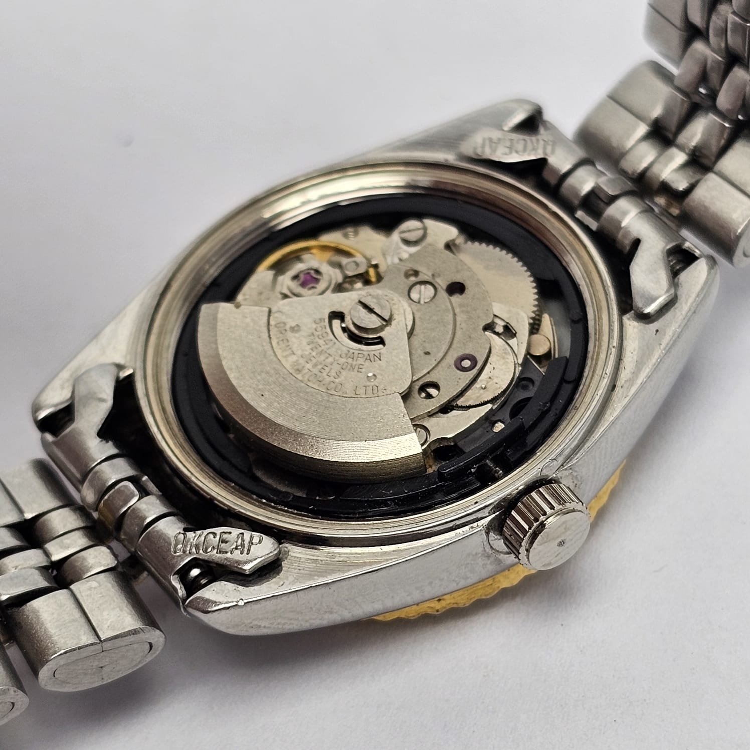 Orient Tri Star Crystal President Automatic Day/Date Vintage Women's Watch - Image 7