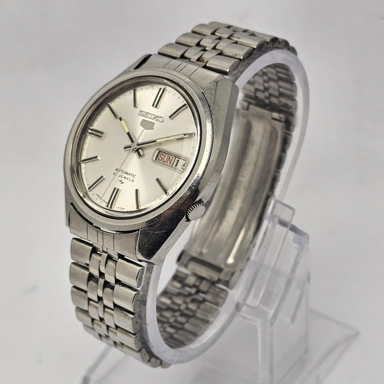 Seiko 5 Automatic 7019-7100 Day/Date Vintage Men's Watch - Image 6