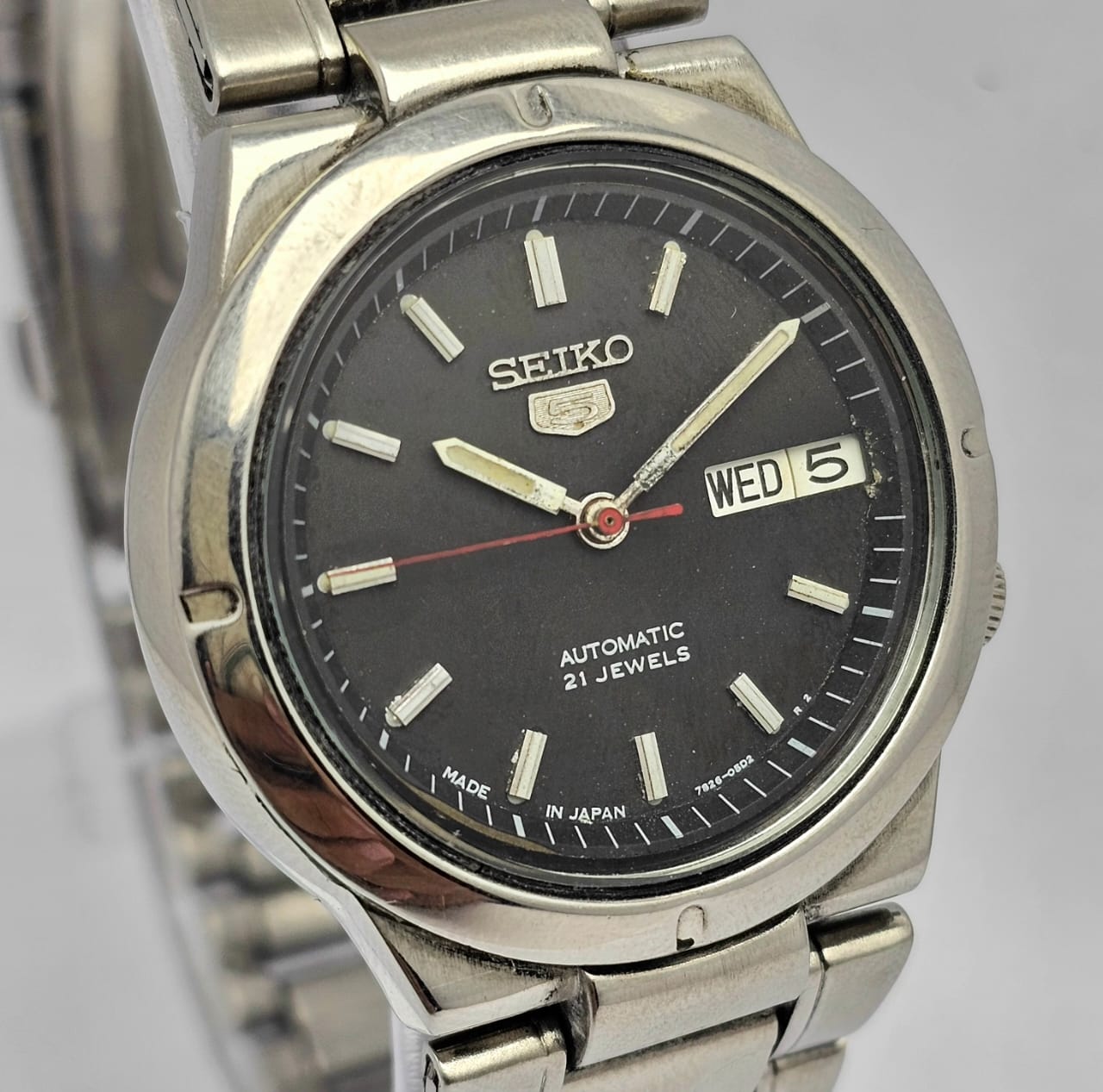 Seiko 5 Automatic 7S26-01Z0 Day/Date Vintage Men's Watch
