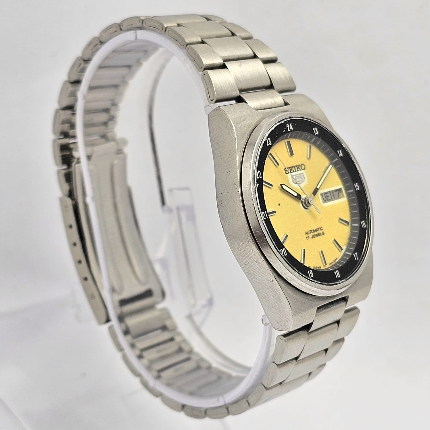 Seiko 5 Automatic Railway Time 7009-3161 Day/Date Vintage Men's Watch - Image 5