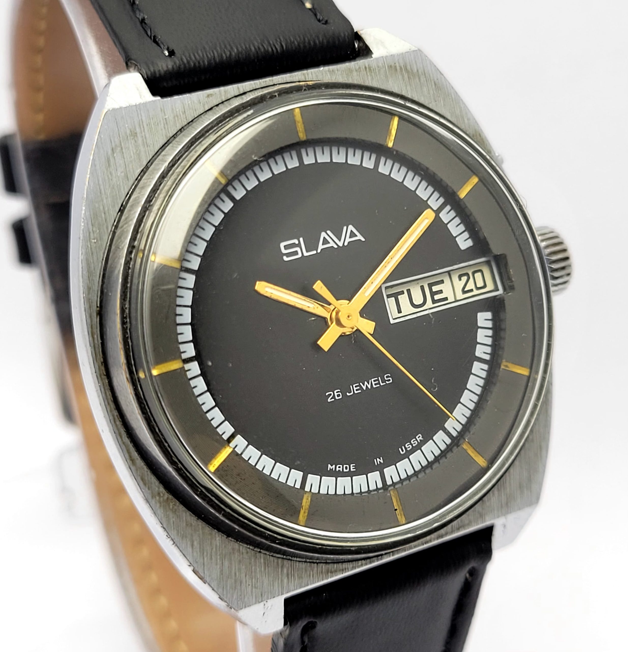 Slava Manual Winding Soviet Vintage Men's Watch