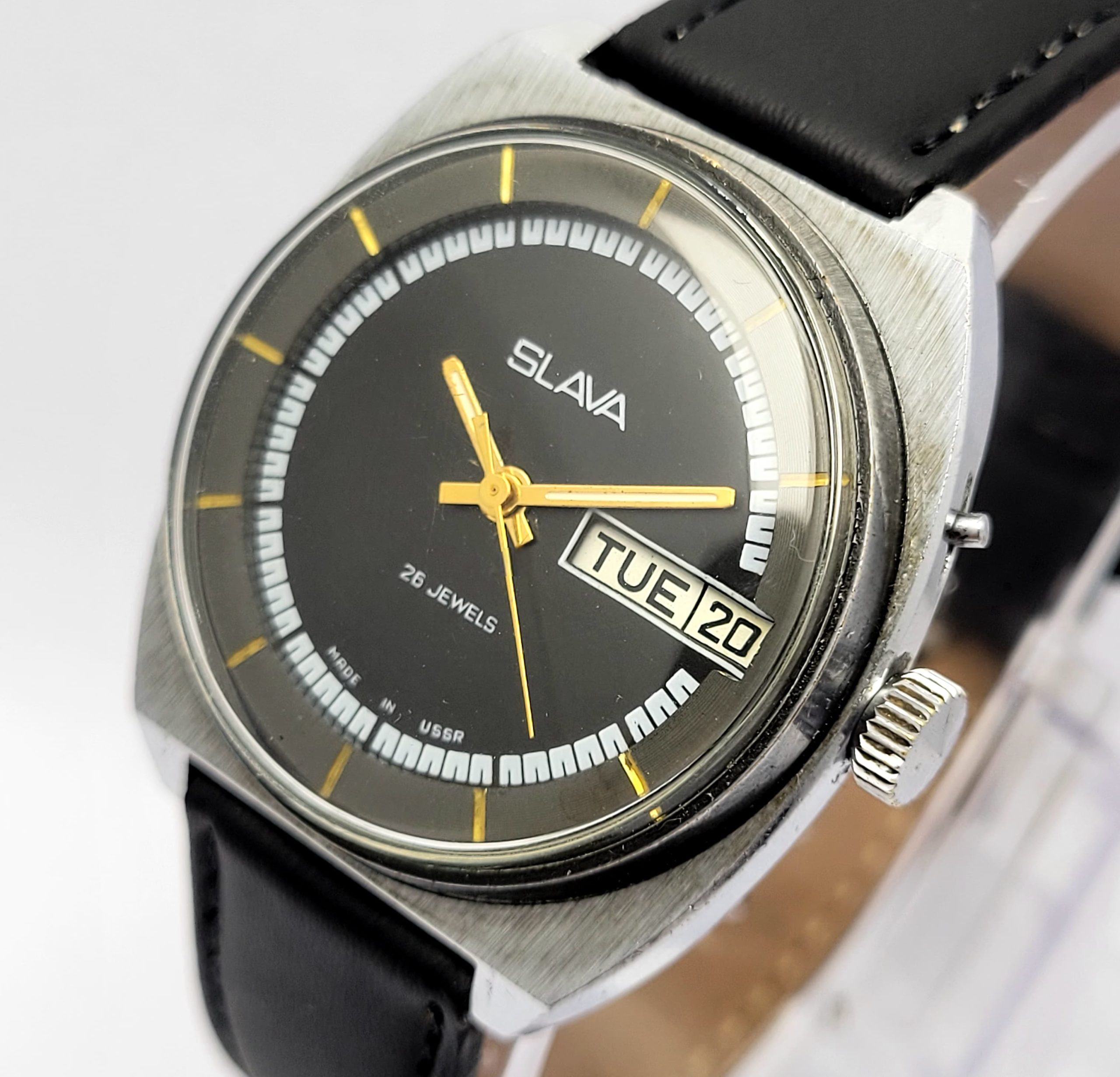 Slava Manual Winding Soviet Vintage Men's Watch - Image 2