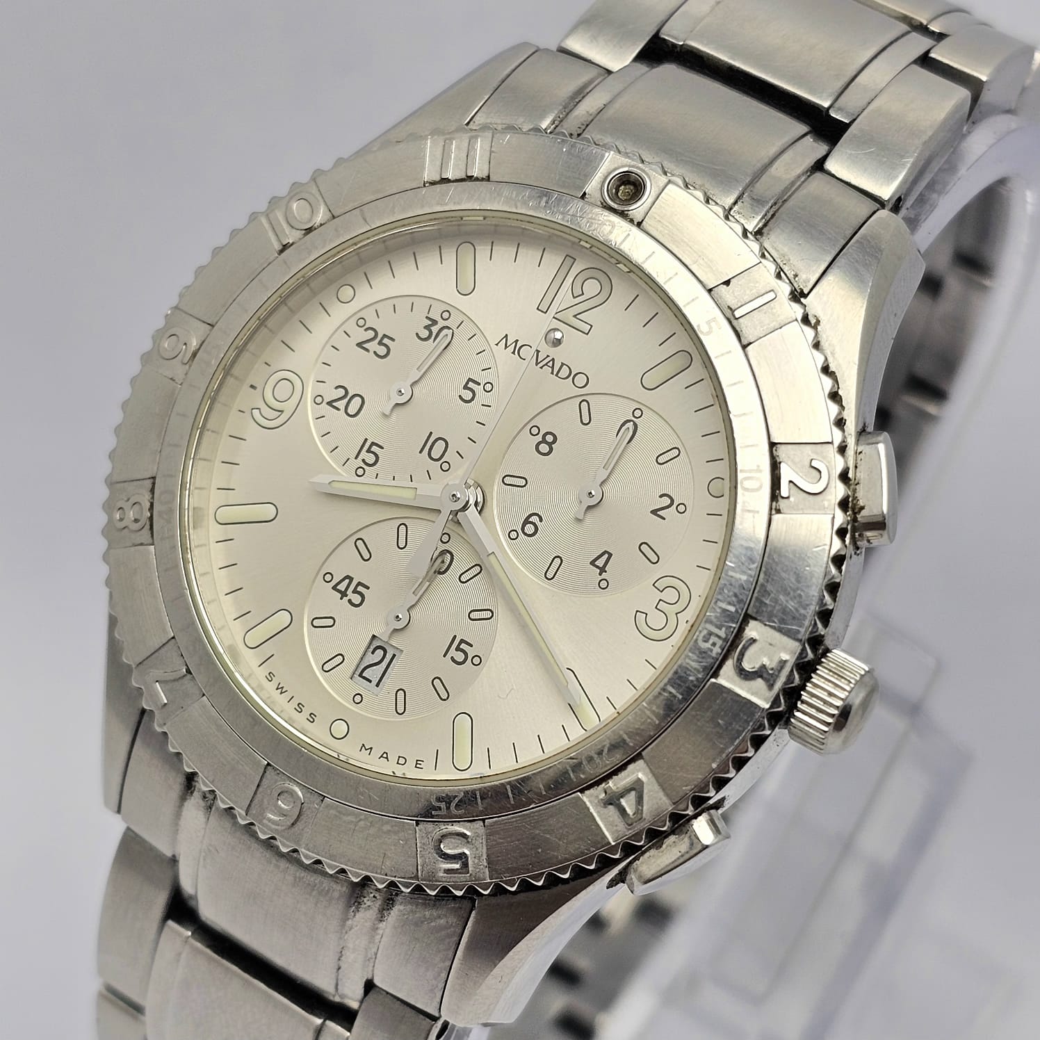 Movado 84 F9 1890 Chronograph Quartz Men's Watch - Image 2