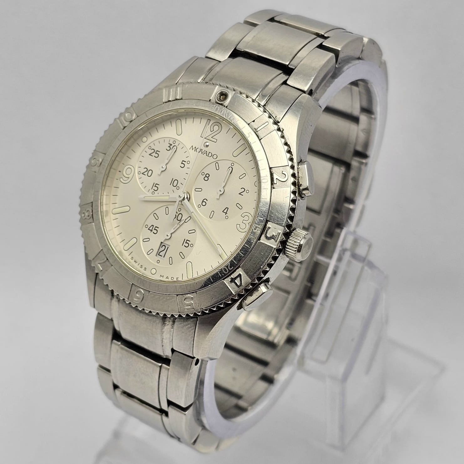 Movado 84 F9 1890 Chronograph Quartz Men's Watch - Image 4