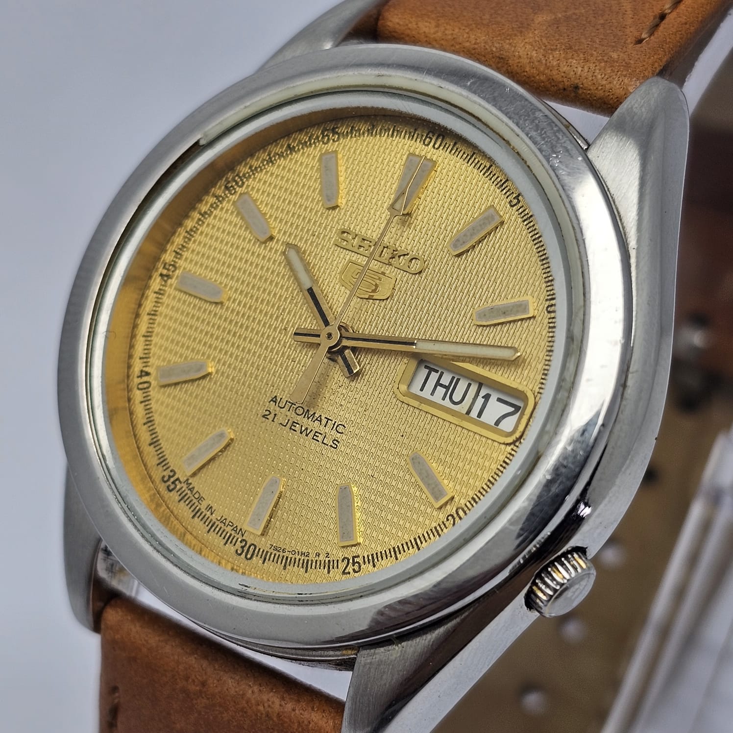 Seiko 5 Automatic 7S26-00X0 Day/Date Vintage Men's Watch - Image 2