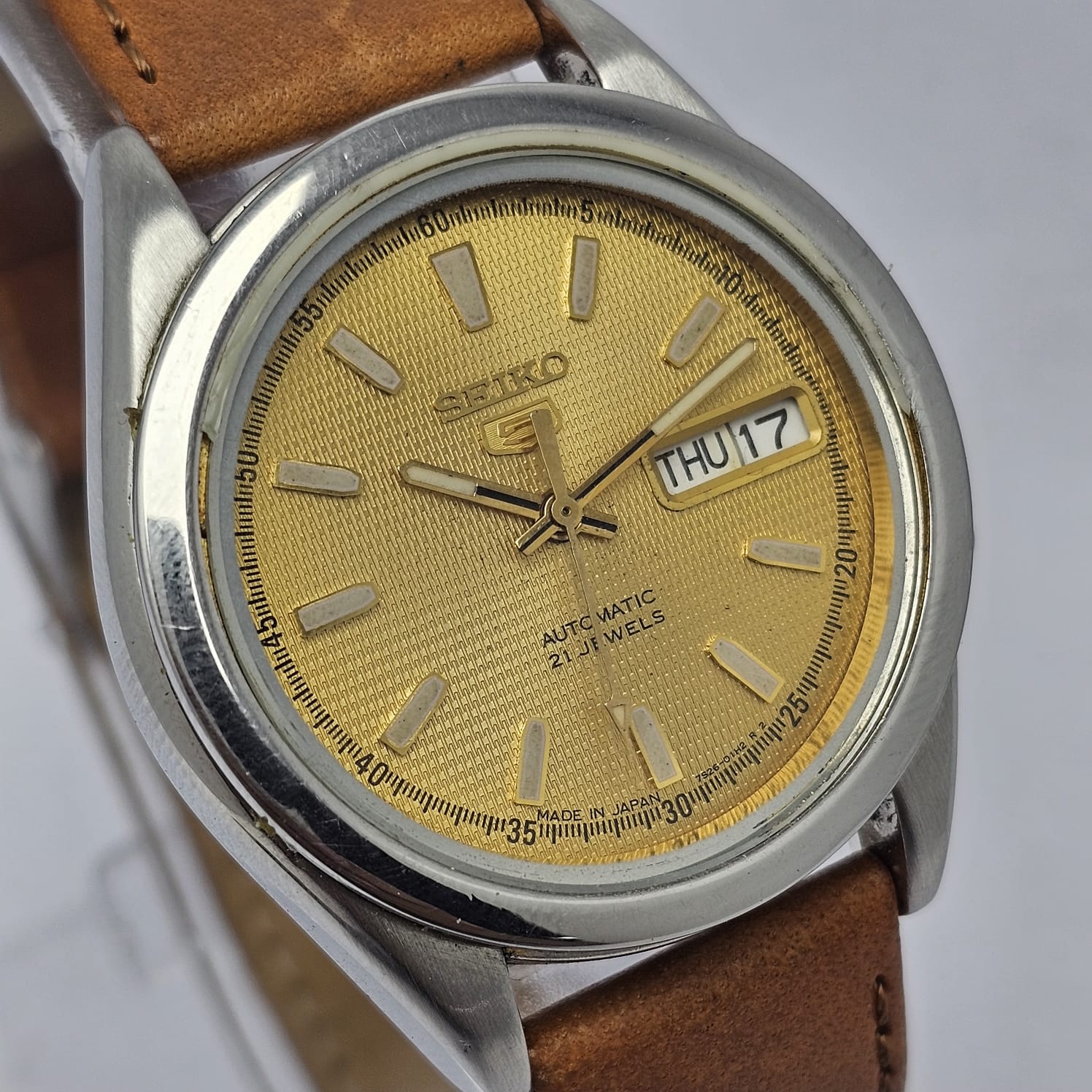 Seiko 5 Automatic 7S26-00X0 Day/Date Vintage Men's Watch