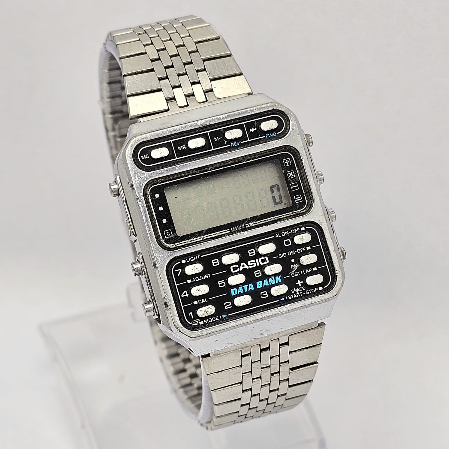 Casio Data Bank Calculator 246 CD-401 Quartz Vintage Men's Watch - Image 3