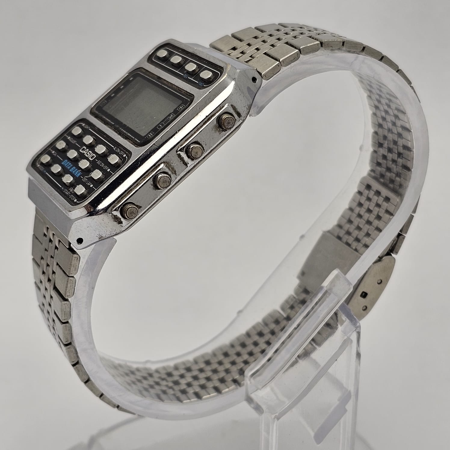 Casio Data Bank Calculator 246 CD-401 Quartz Vintage Men's Watch - Image 6