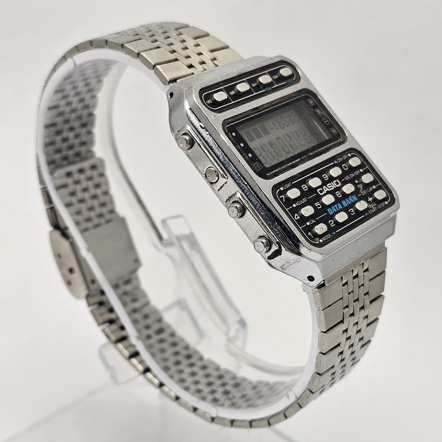 Casio Data Bank Calculator 246 CD-401 Quartz Vintage Men's Watch - Image 5