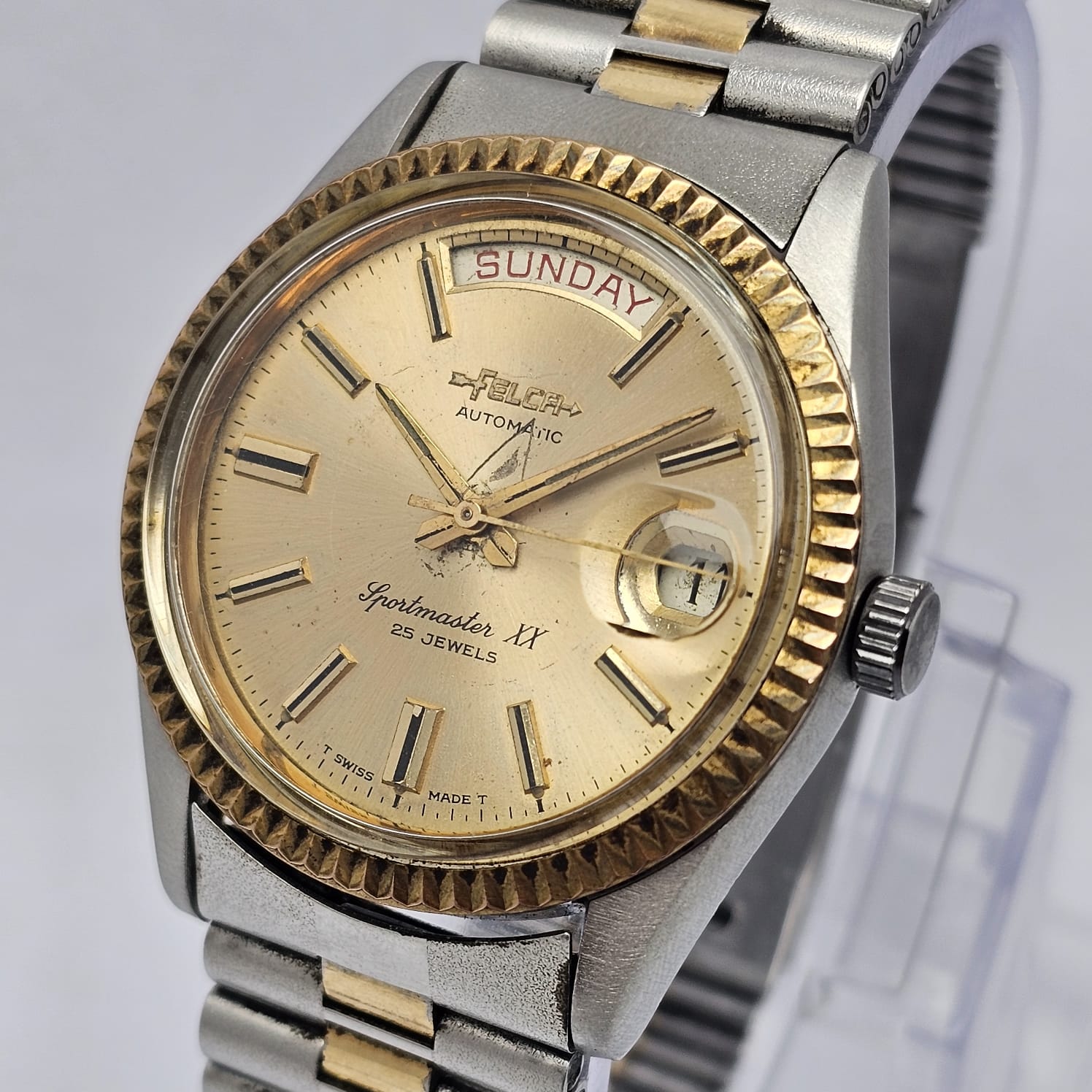 Felca Sportmaster XX 8121-1 Automatic Day/Date Vintage Men's Watch - Image 2