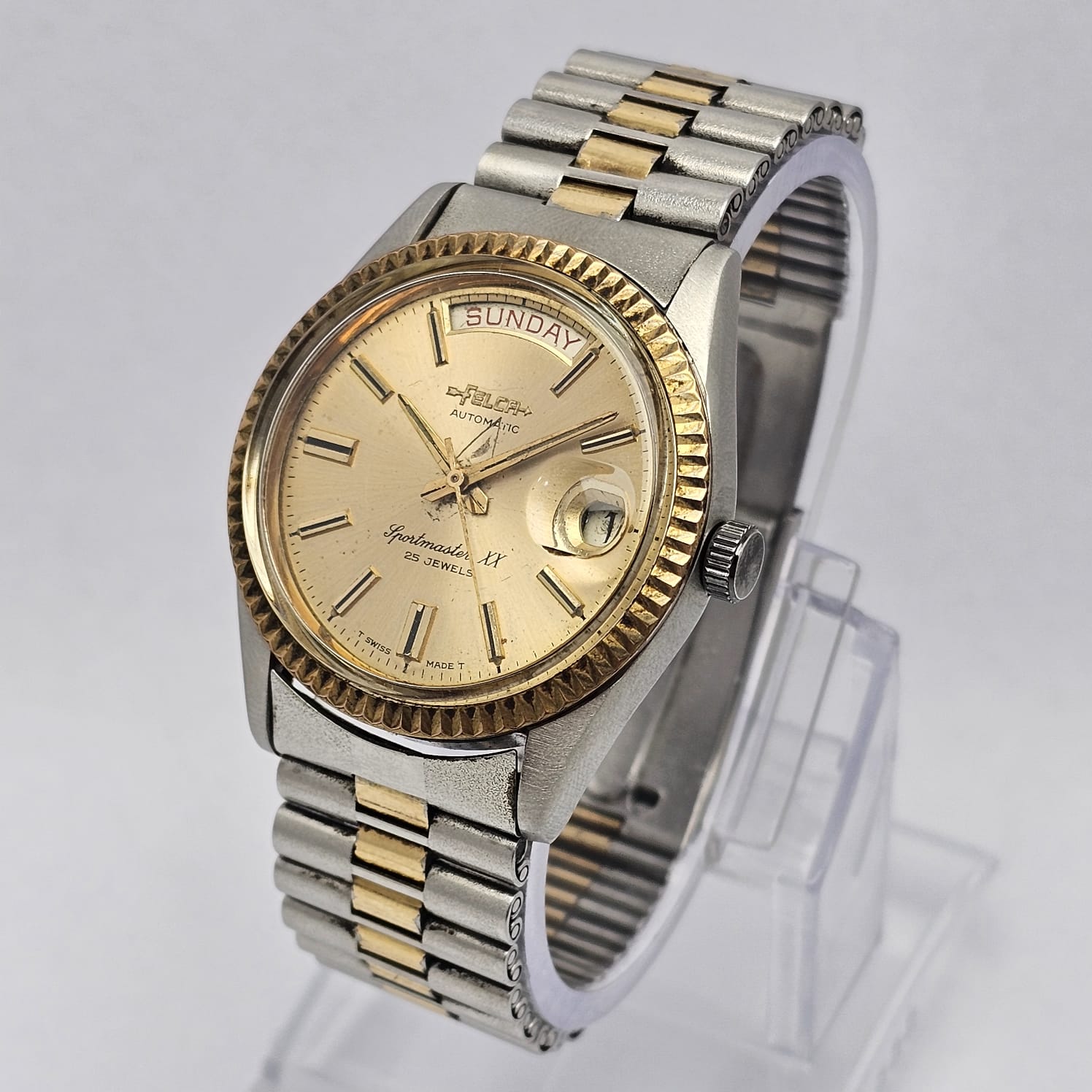 Felca Sportmaster XX 8121-1 Automatic Day/Date Vintage Men's Watch - Image 3