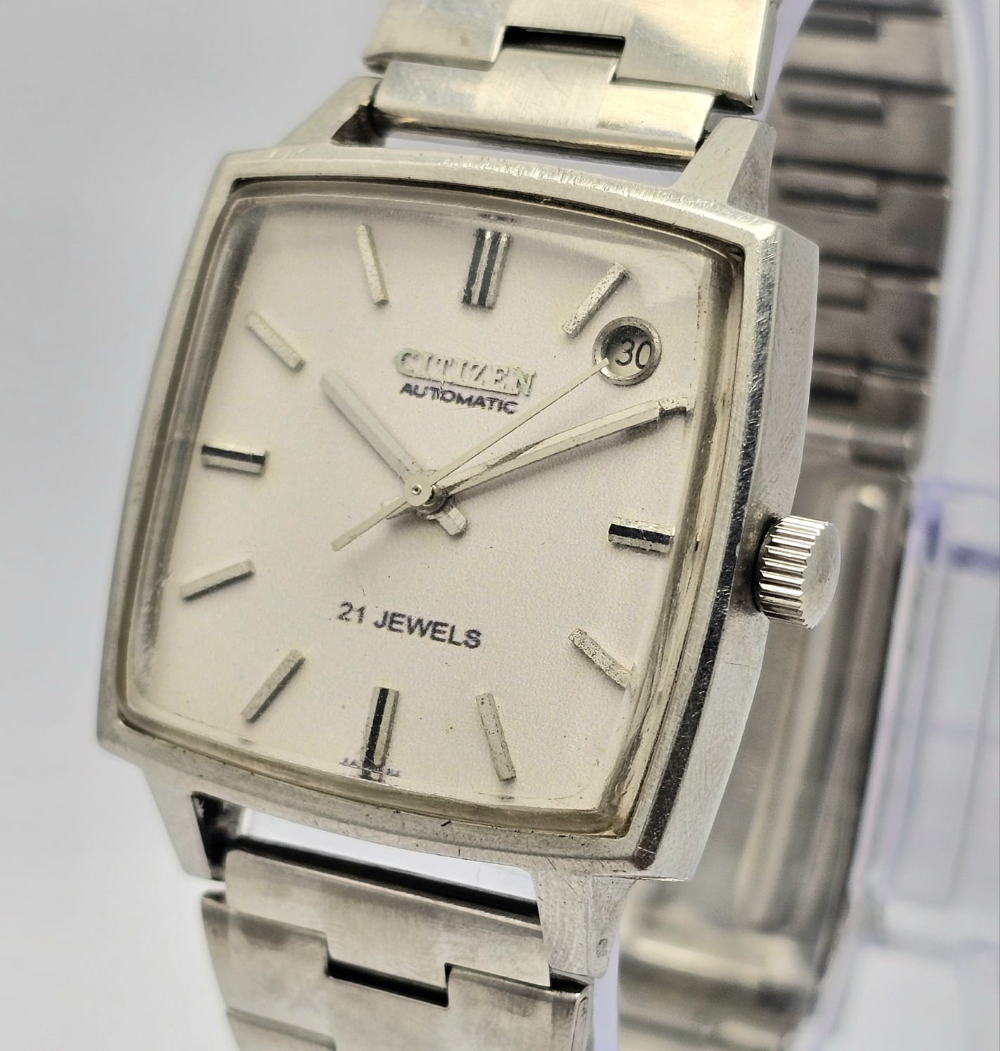 Citizen 4-540042 Y Automatic TV Shape Vintage Men's Watch