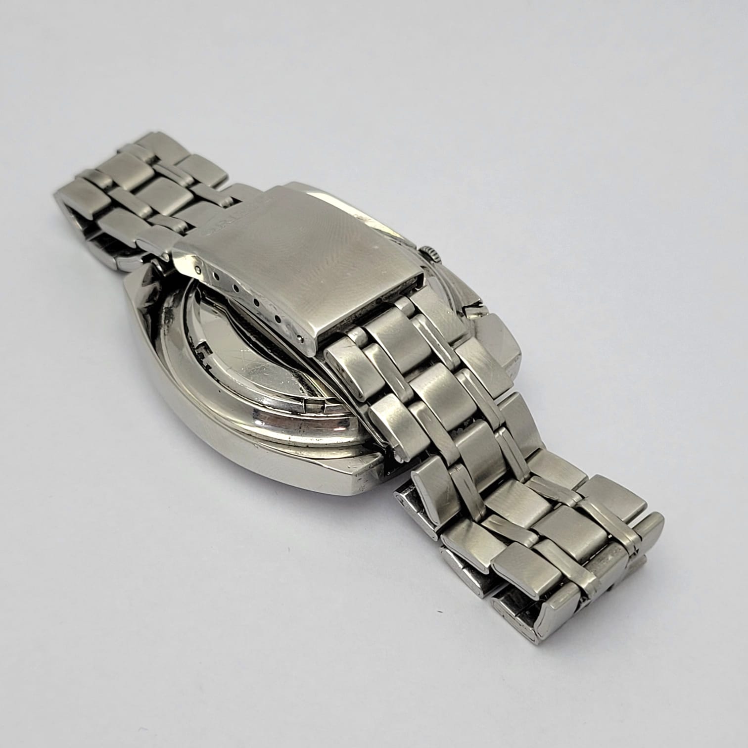 Orient AAA Day/Date Cal.1942 Vintage Men's Watch With Rail Road Bracelet - Image 7