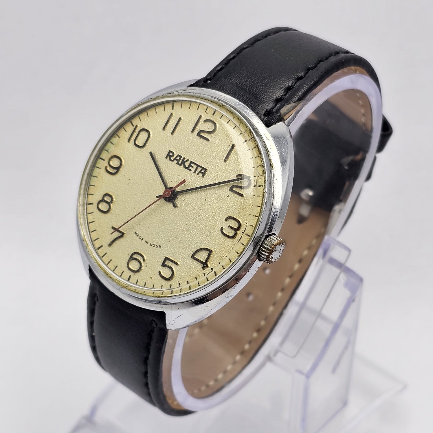Raketa Military Dial Manual Winding Cal.2609.HA Vintage Men’s Watch - Image 4