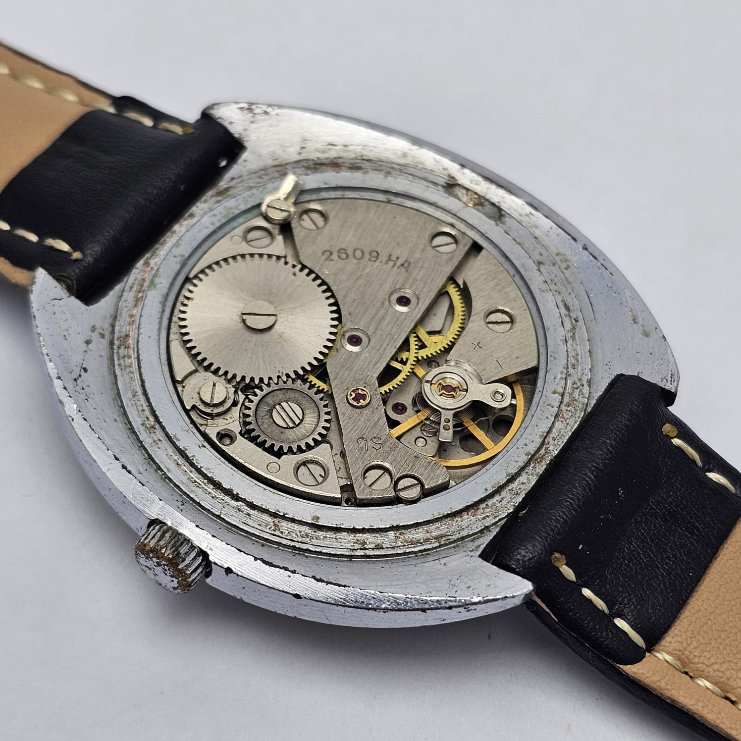 Raketa Military Dial Manual Winding Cal.2609.HA Vintage Men’s Watch - Image 8