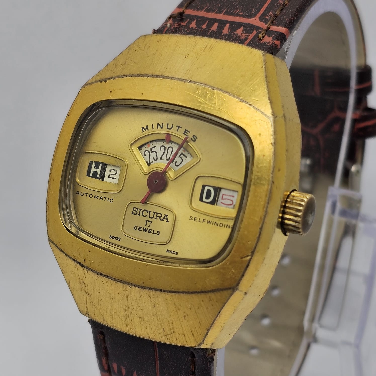 Sicura Jump Hour 158 31/7 Automatic Vintage Men's Watch (Date is not working)