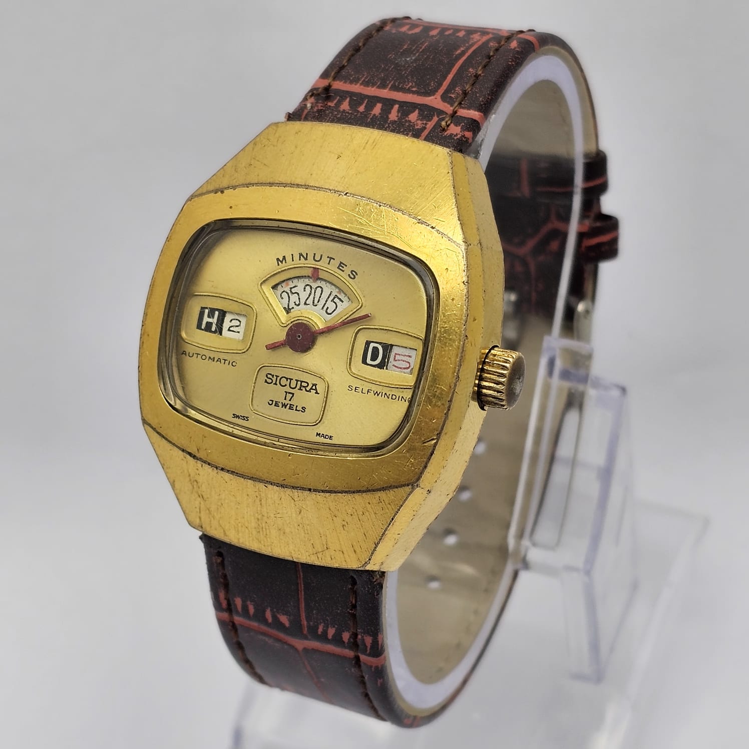 Sicura Jump Hour 158 31/7 Automatic Vintage Men's Watch (Date is not working) - Image 3