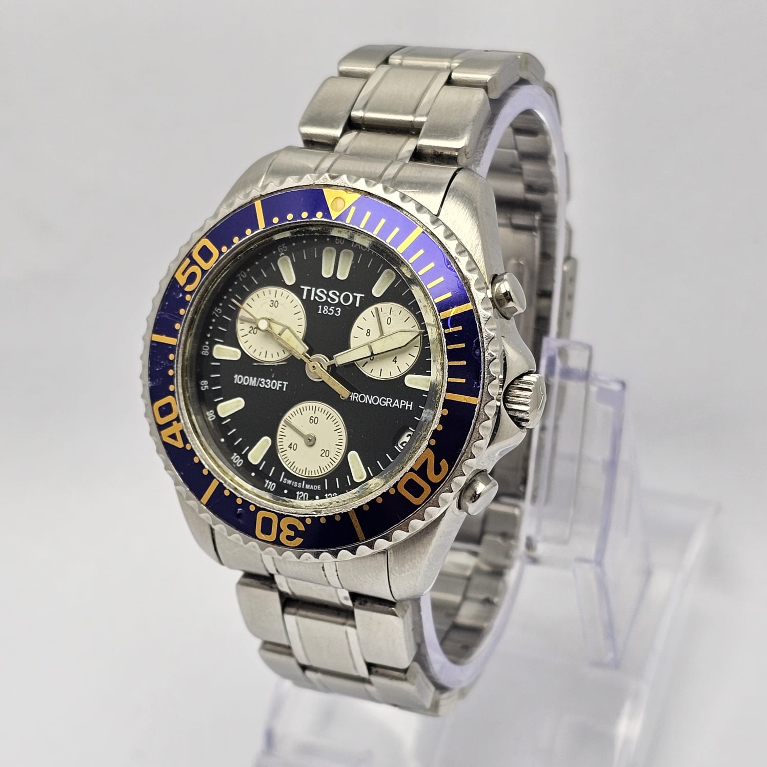 Tissot 1853 Quartz E662/762M Chronograph Vintage Men's Watch - Image 3