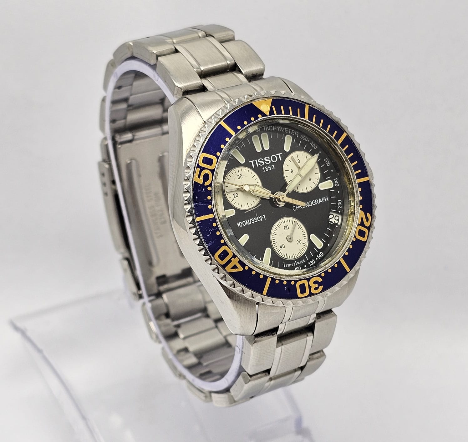 Tissot 1853 Quartz E662/762M Chronograph Vintage Men's Watch - Image 4