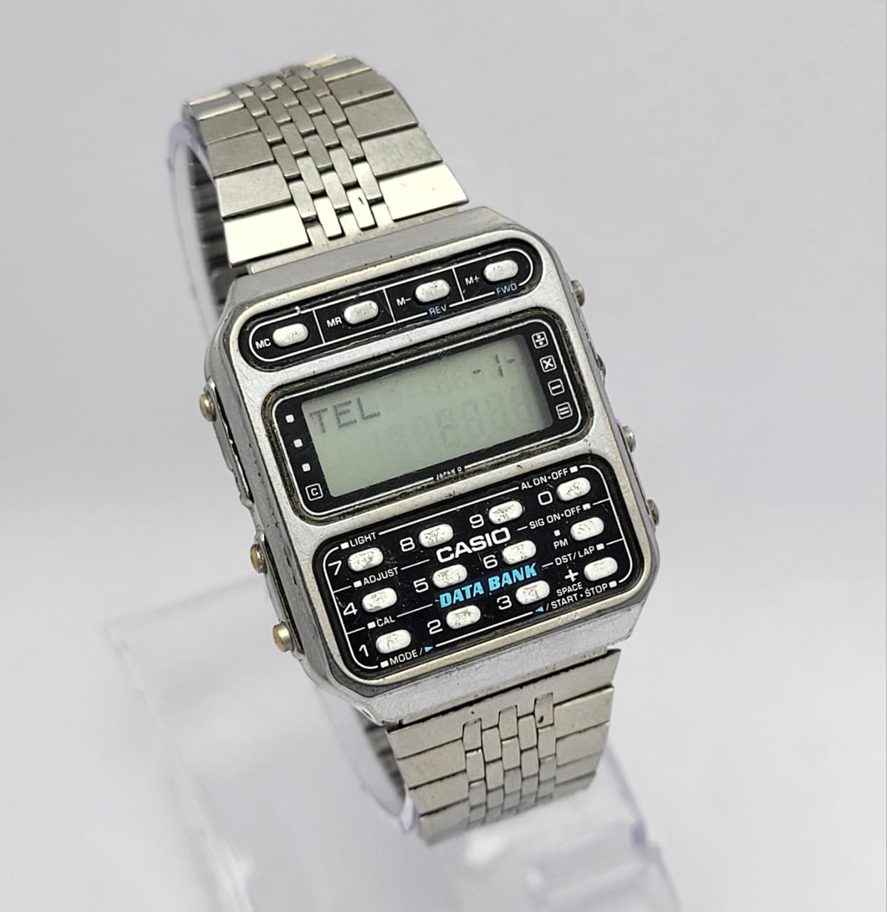 Casio Data Bank Calculator 246 CD-401 Quartz Vintage Men's Watch - Image 2