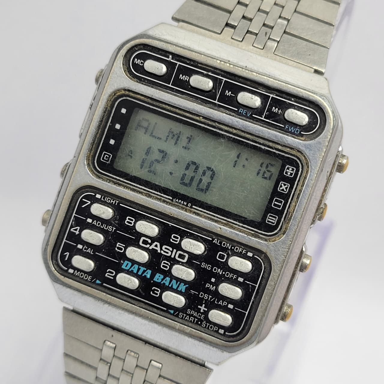 Casio Data Bank Calculator 246 CD-401 Quartz Vintage Men's Watch - Image 4