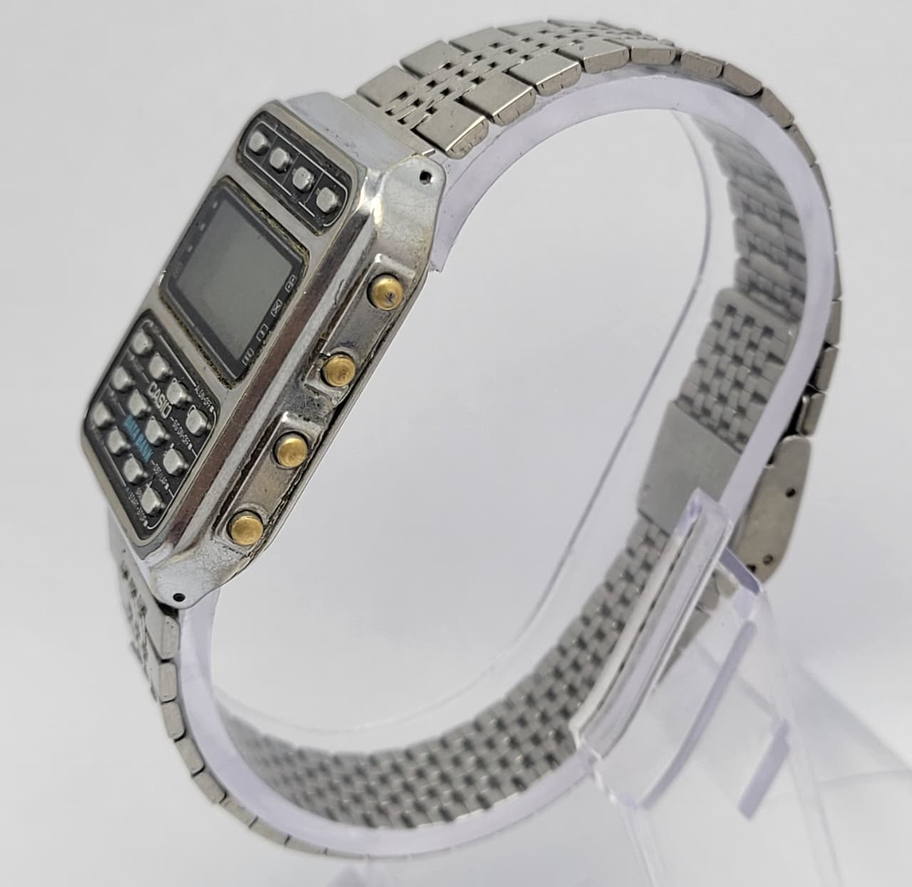 Casio Data Bank Calculator 246 CD-401 Quartz Vintage Men's Watch - Image 6