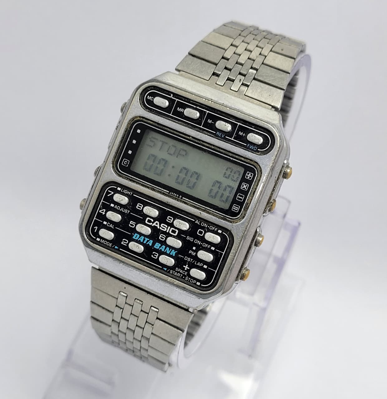 Casio Data Bank Calculator 246 CD-401 Quartz Vintage Men's Watch - Image 5