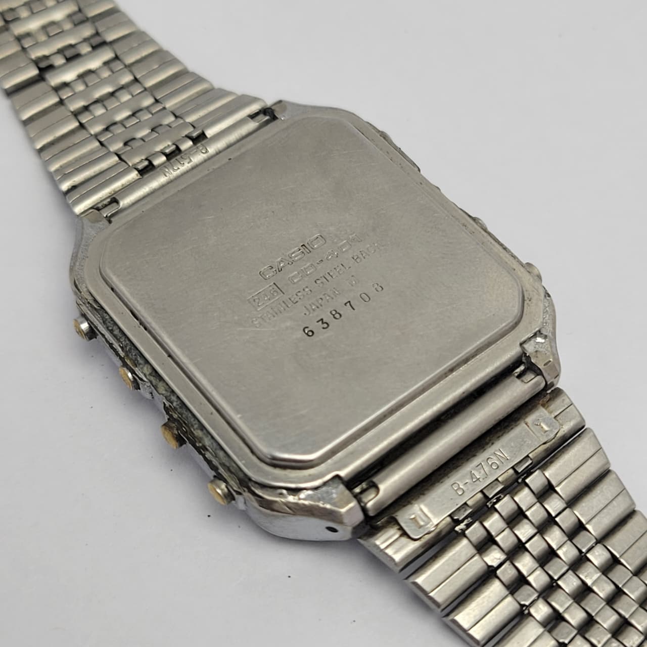 Casio Data Bank Calculator 246 CD-401 Quartz Vintage Men's Watch - Image 8