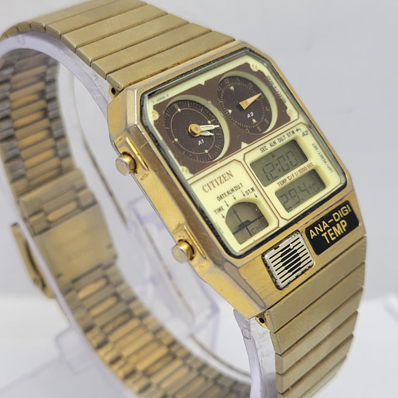 Citizen Ana-Digi Temp 8982-085027 Quartz Vintage Men's Watch - Image 5