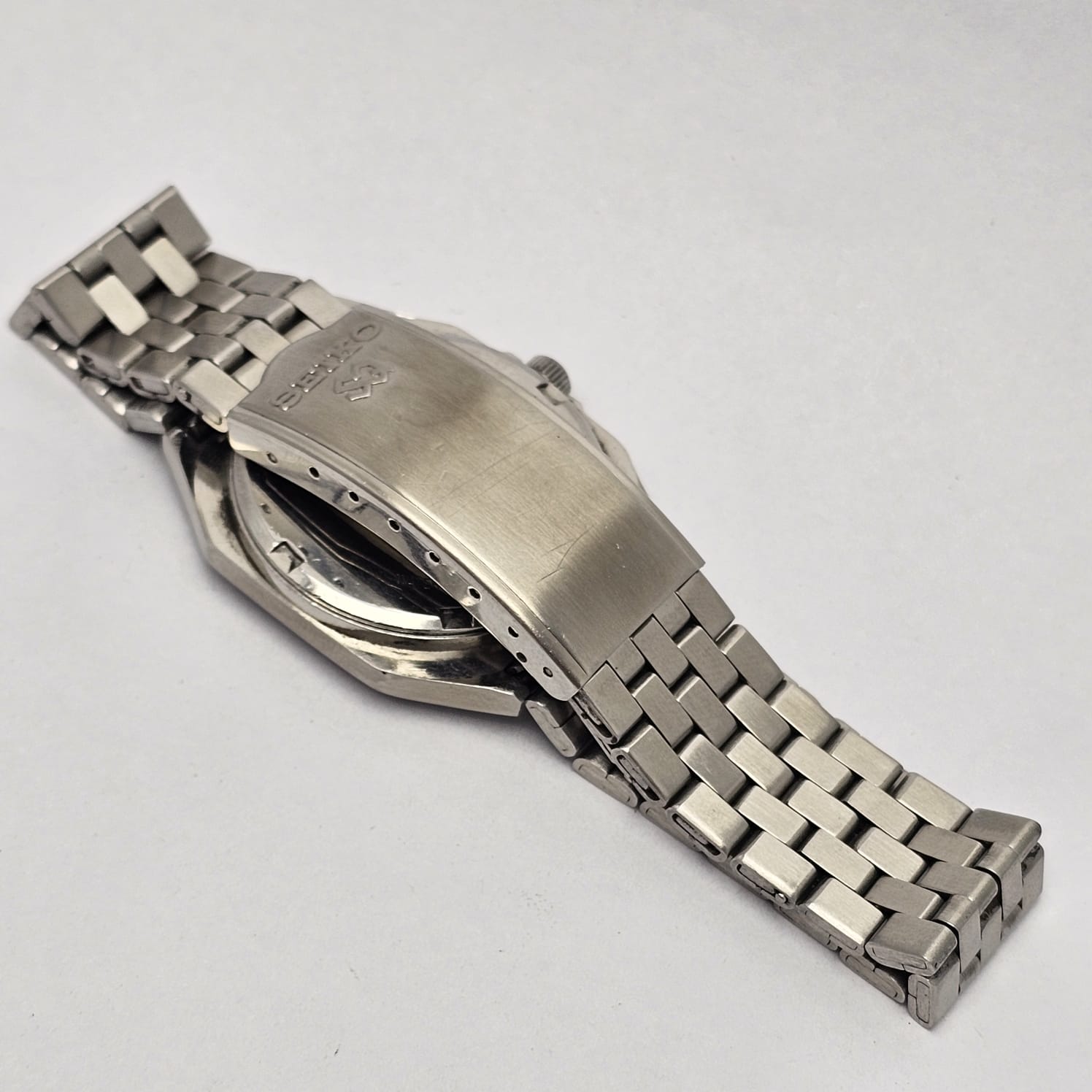 Seiko SQ100 Quartz 8C23-5110 Day/Date Vintage Men's Watch