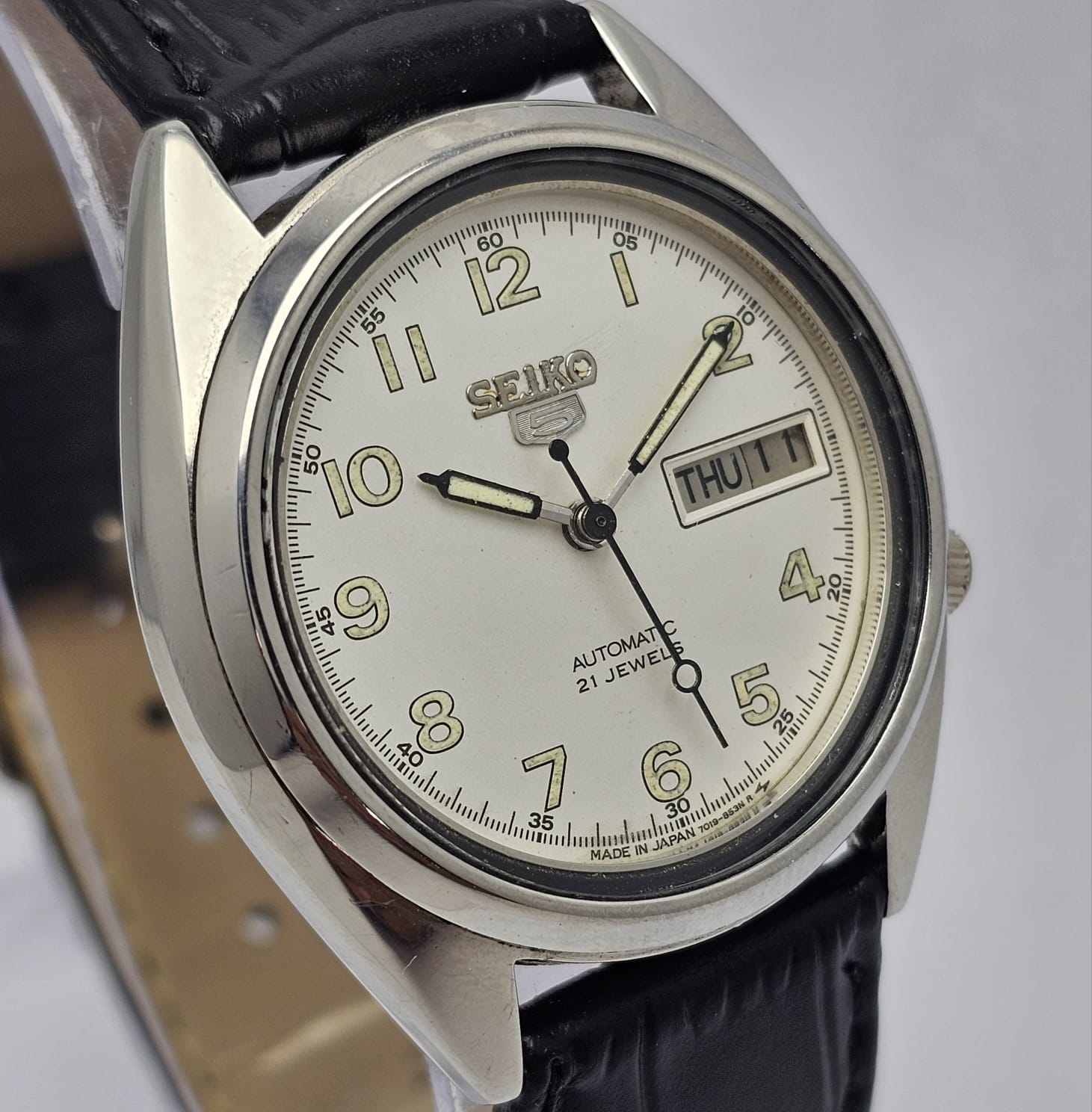 Seiko 5 Automatic 7190-8180 Day/Date Vintage Men's Watch