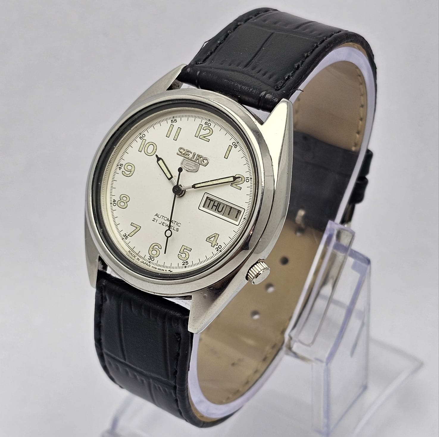 Seiko 5 Automatic 7190-8180 Day/Date Vintage Men's Watch