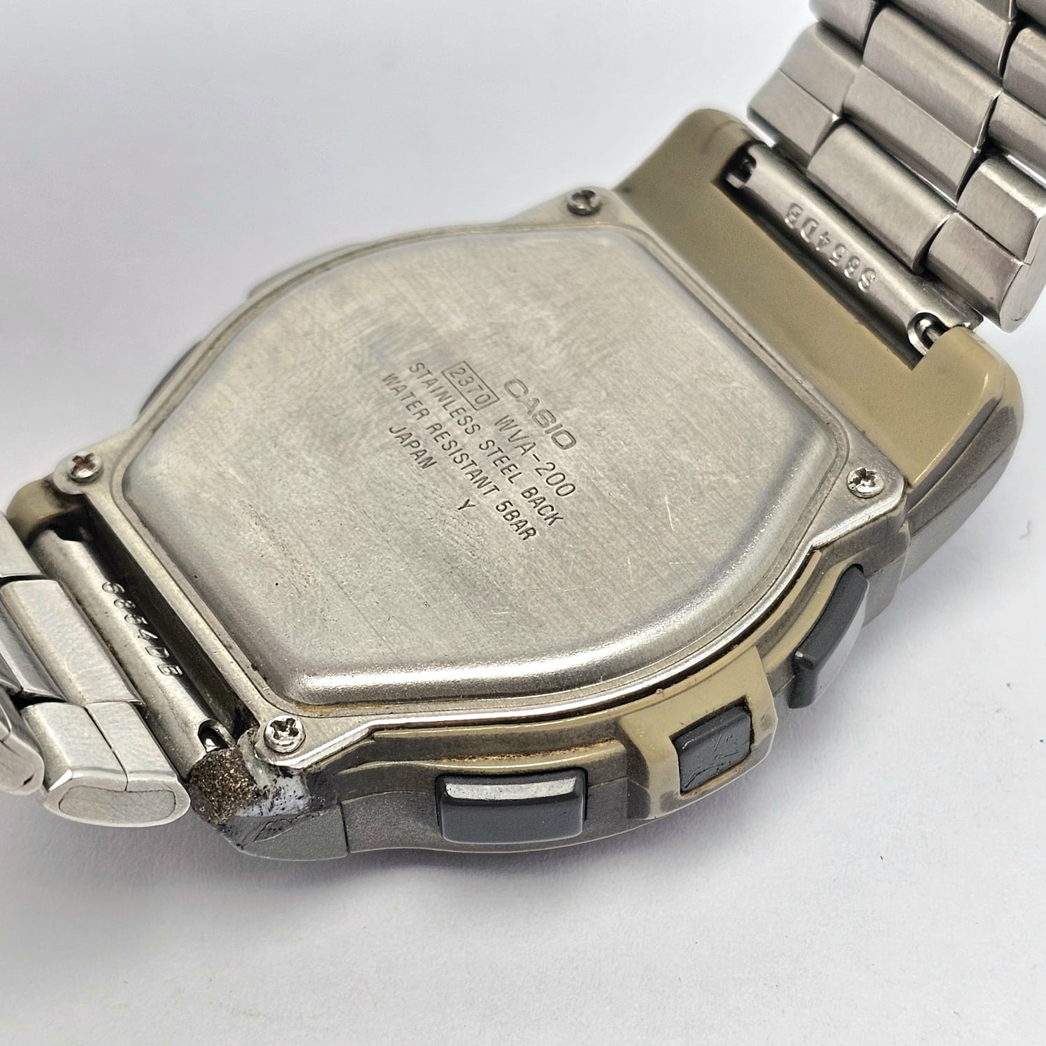 Casio Twincept Wave Ceptor Data Bank Quartz WVA-200 Ana/Digi Vintage Men's Watch - Image 8