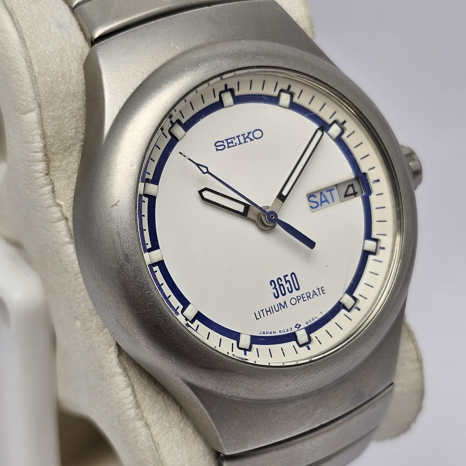 Seiko 3650 Lithium Operate 5G23-6020 Day/Date Vintage Men's Watch