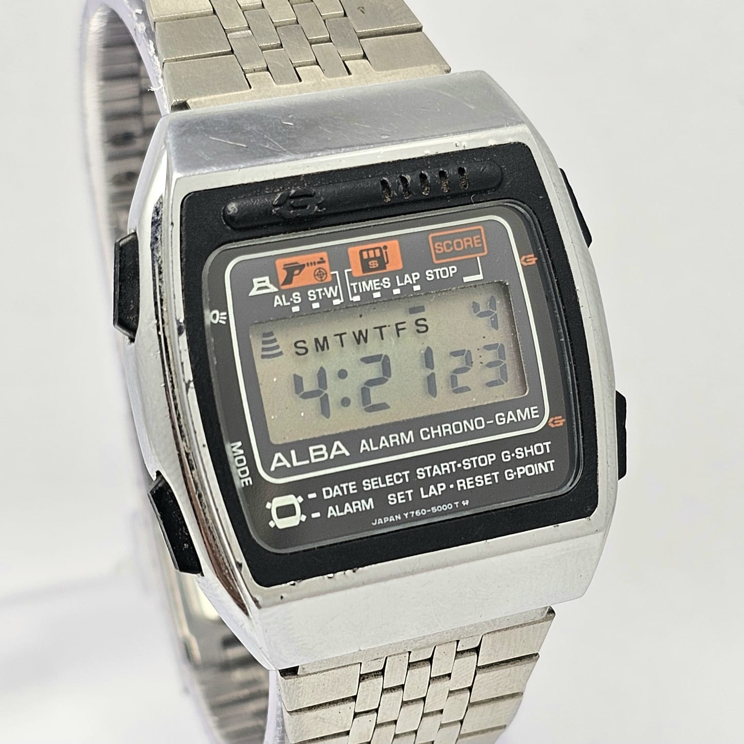 Seiko Alba Y760-5000 Alarm Chronograph Vintage Men's Game Watch - Image 2