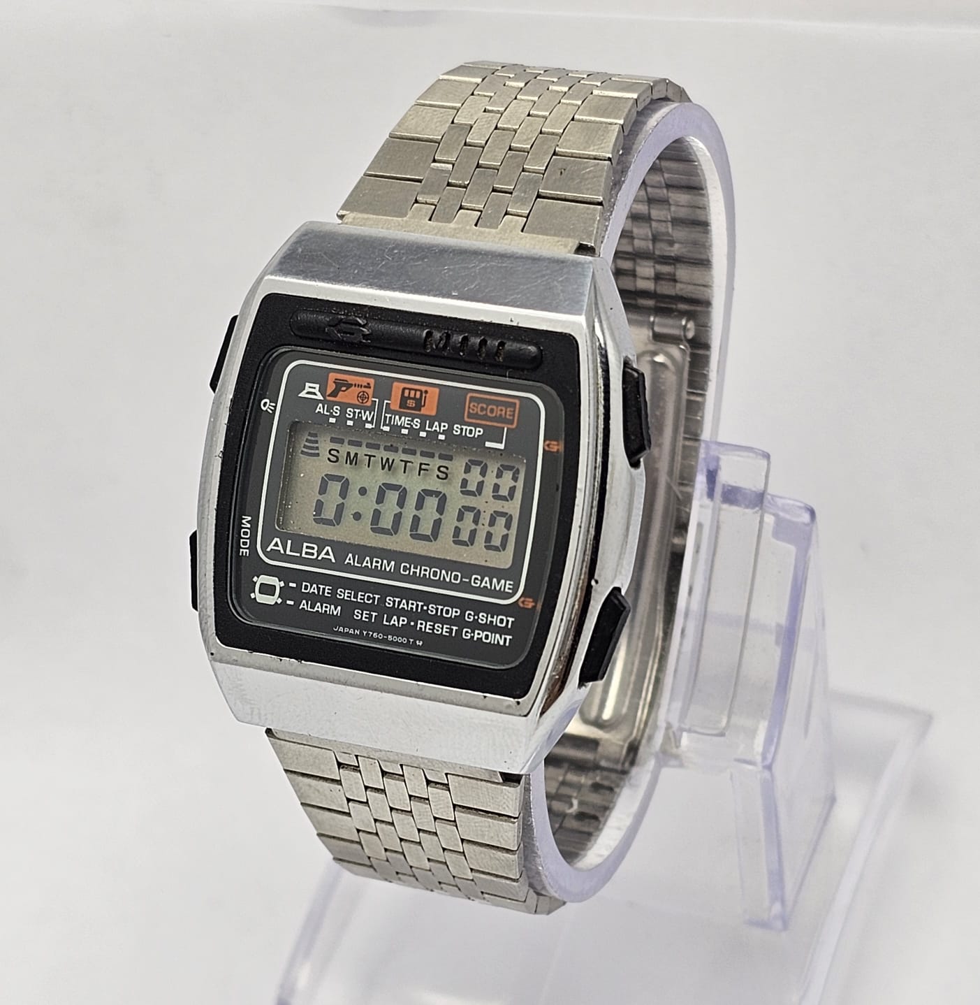 Seiko Alba Y760-5000 Alarm Chronograph Vintage Men's Game Watch - Image 3