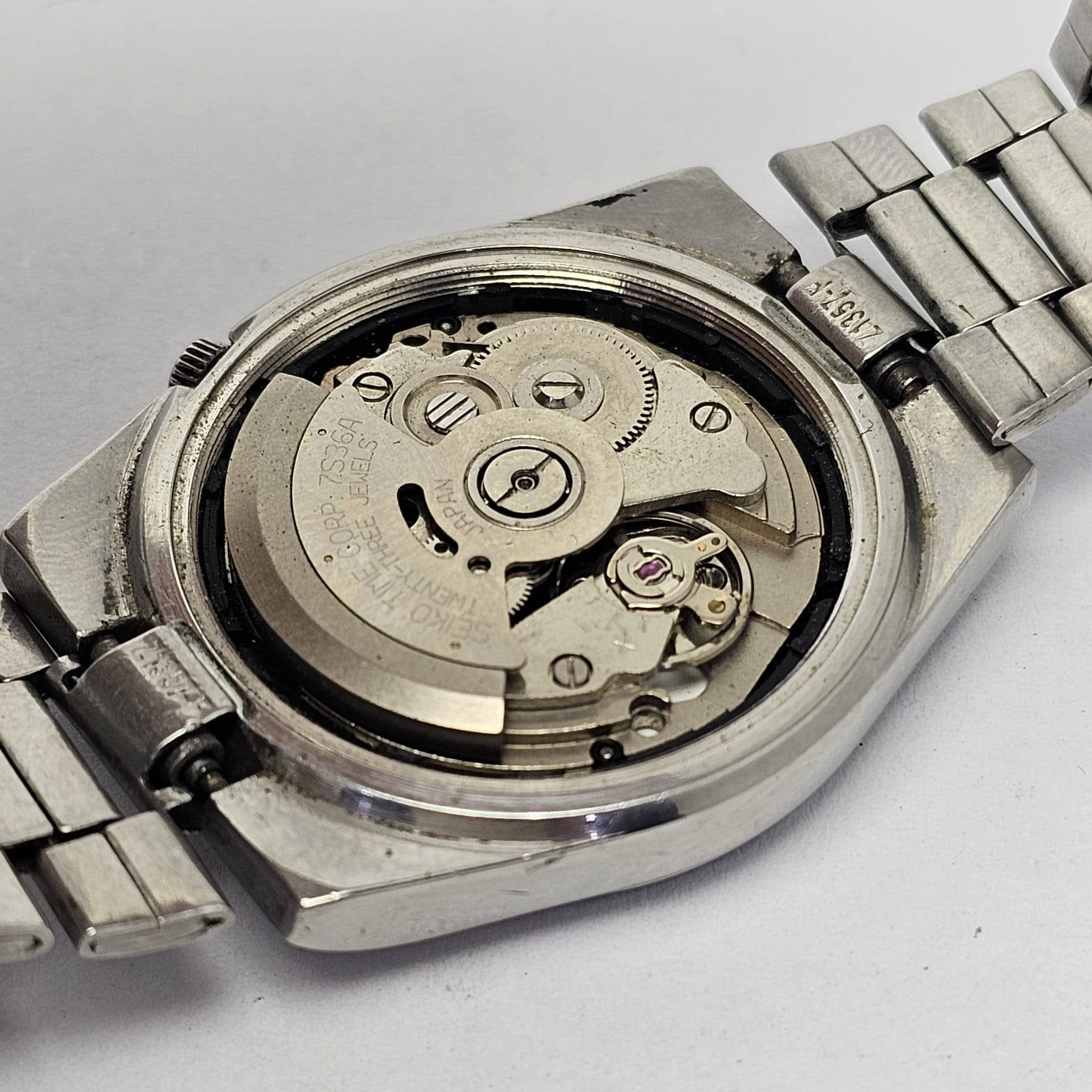 Seiko 5 Railway Time Automatic 7S36-8280 Day/Date Vintage Men's Watch - Image 9
