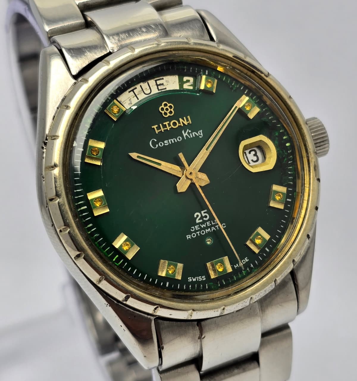 Titoni Cosmo King President Rotomatic 737-370 Vintage Men's Watch