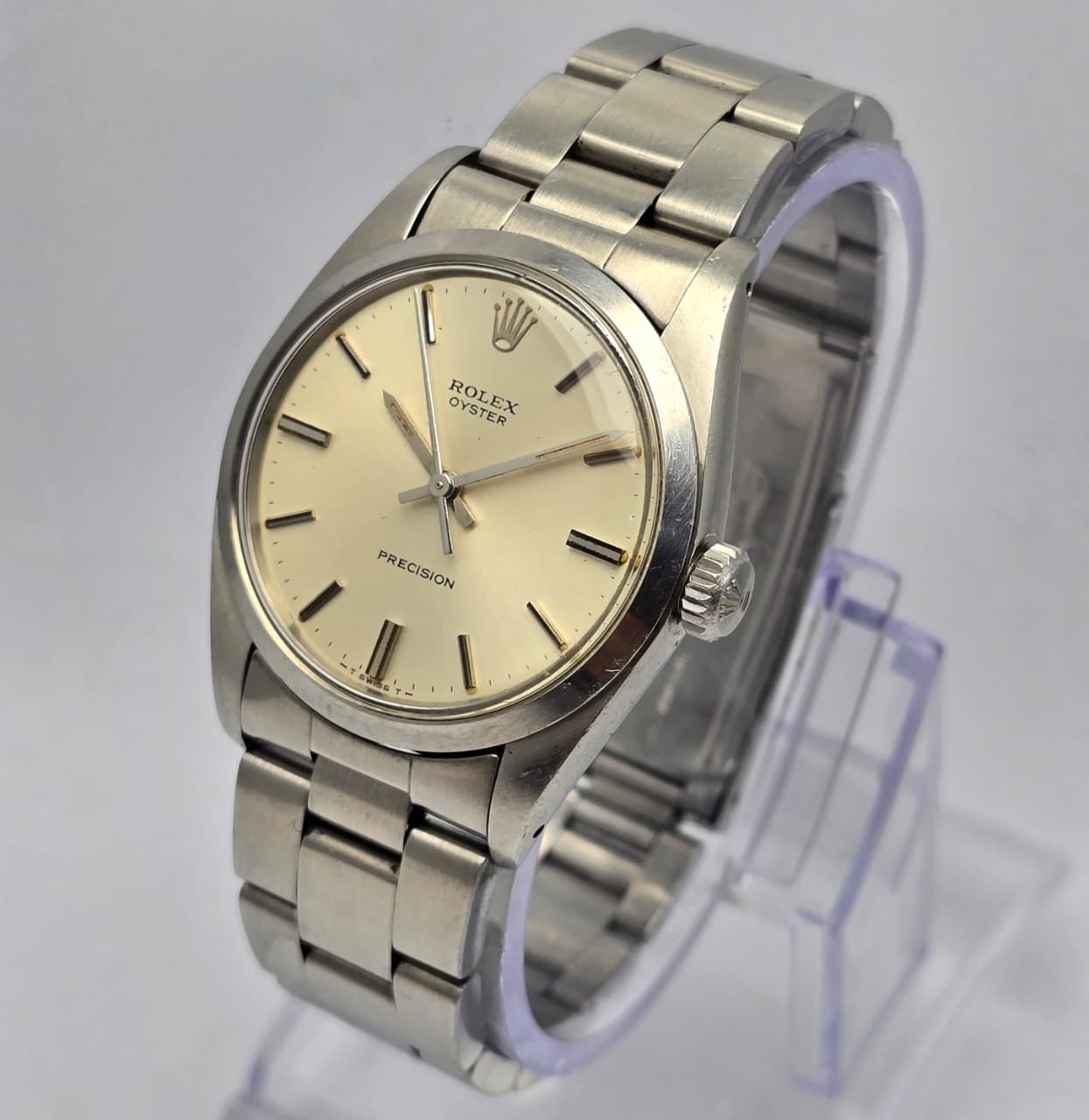 Rolex Oyster Precision 6426 Vintage Men's Watch 1960s - Image 3